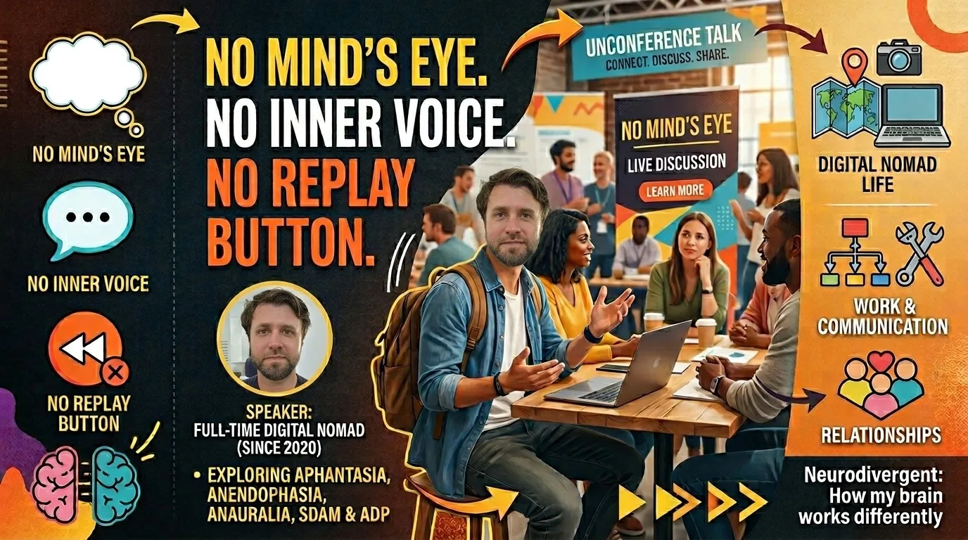 Neurodivergent: No Mind’s Eye. No Inner Voice. No Replay Button.